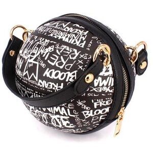 Graffiti Basketball Shape Clutch Model 2